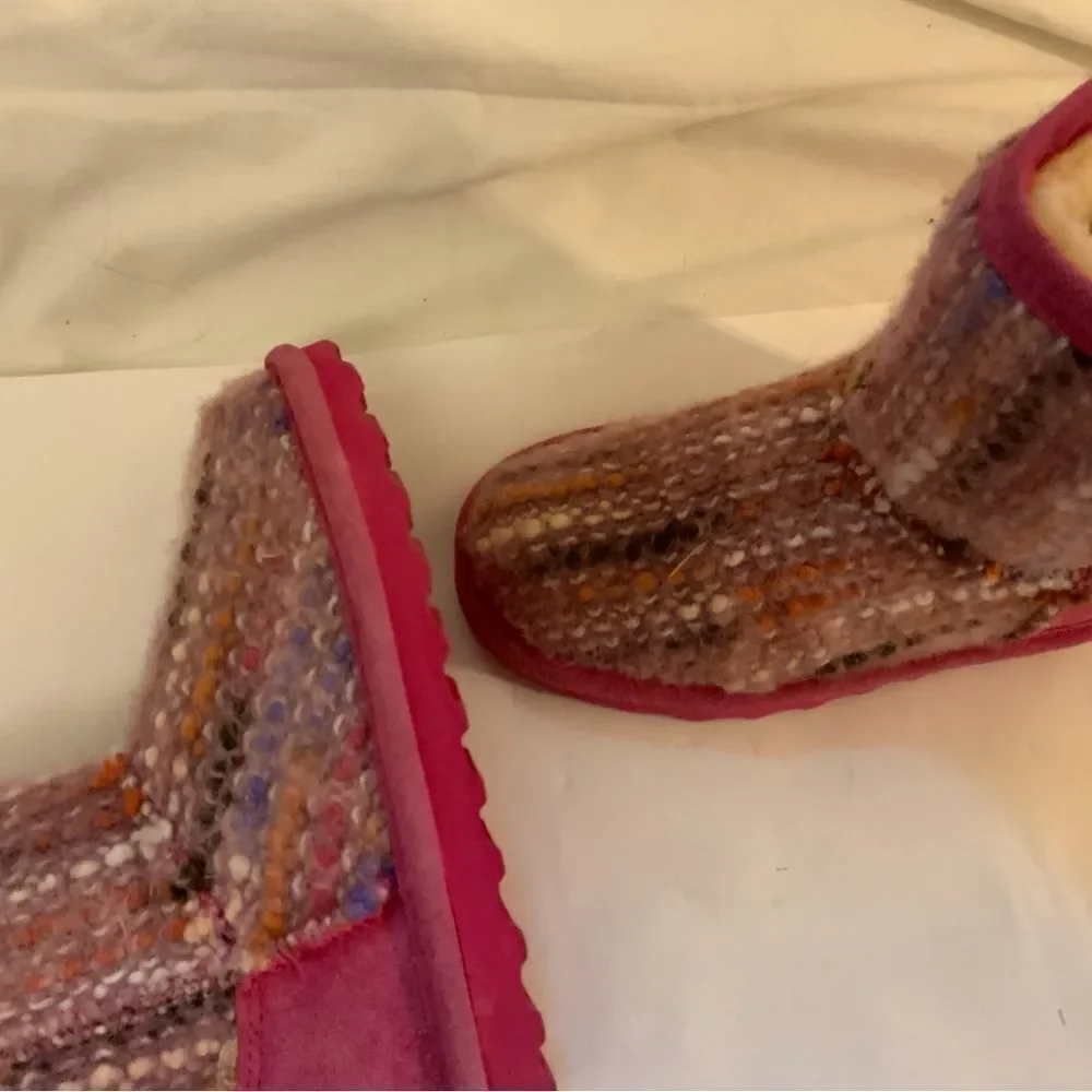 Bearpaw Toddler Elle Zipper Boots Size 12 Pink